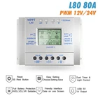 MPPT 60A 80A контроллер солнечного заряда 12В 24В Regulador Solar для Max 48В вход Солнечная фотоэлектрическая система зарядка USB 5 В выход