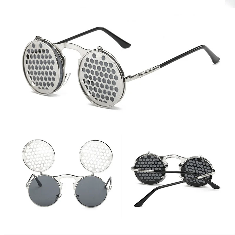 Мужские солнцезащитные очки DIDI Lovers круглые на застежке роскошные Брендовые в