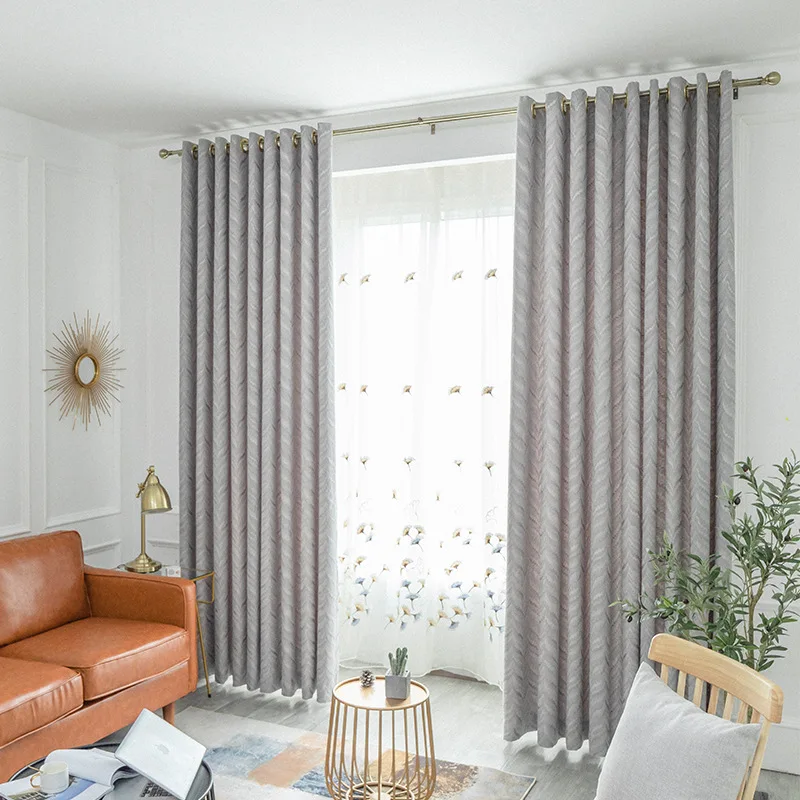 Легкие Роскошные жаккардовые занавески из ткани современный минималистский