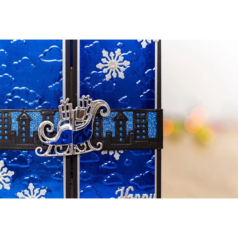 Металлические Вырубные штампы Рождественская елка колокольчик олень сани