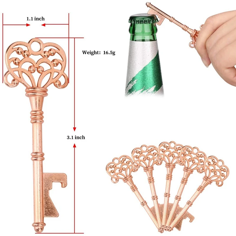 

60Set Key Bottle Openers,Key Bottle Opener with Escort Card Tag and Key Chains for Wedding Favors Engagement/Christmas