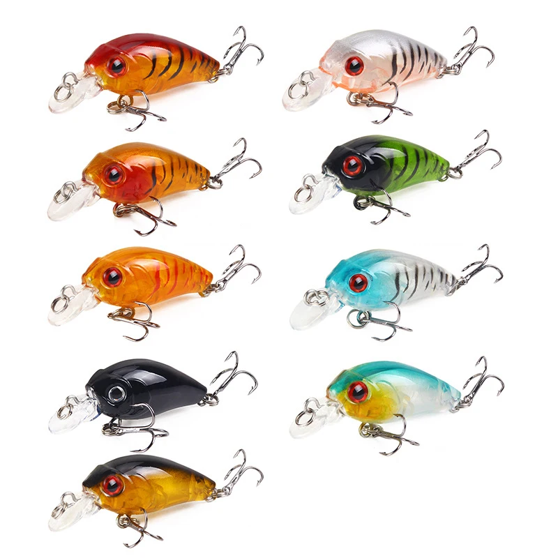 Ankeyeng мини Crankbait 4 5 см 3 г Chubby Spinner Topwater искусственная жесткая приманка воблеры Minnow