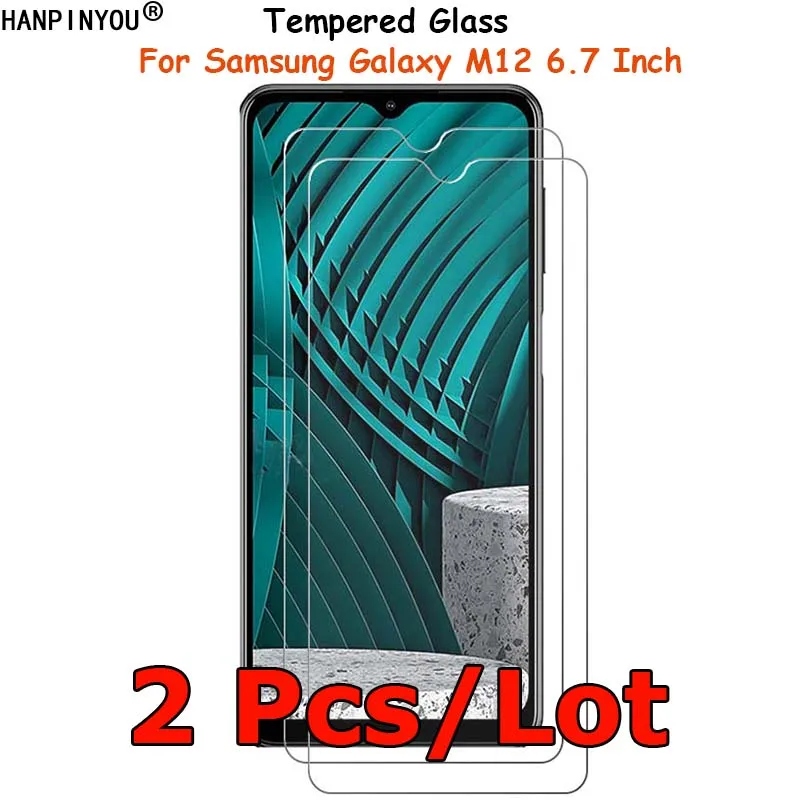 

2 Pcs/Lot For Samsung Galaxy M12 6.7" Tempered Glass Screen Protector Ultra Thin Explosion-proof Protective Film