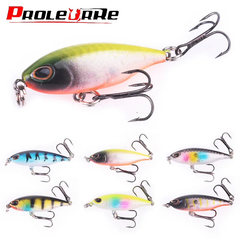 

Mini Pencil Fishing Lures 4.8cm 3.6g Sinking Wobblers Artificial Hard Plastic Bait Winter Minnow Bass Pesca Treble Hooks Tackle