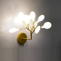 modern firefly led wall lights stylish tree branch wall lamp decorative firefly wall sconce lighting