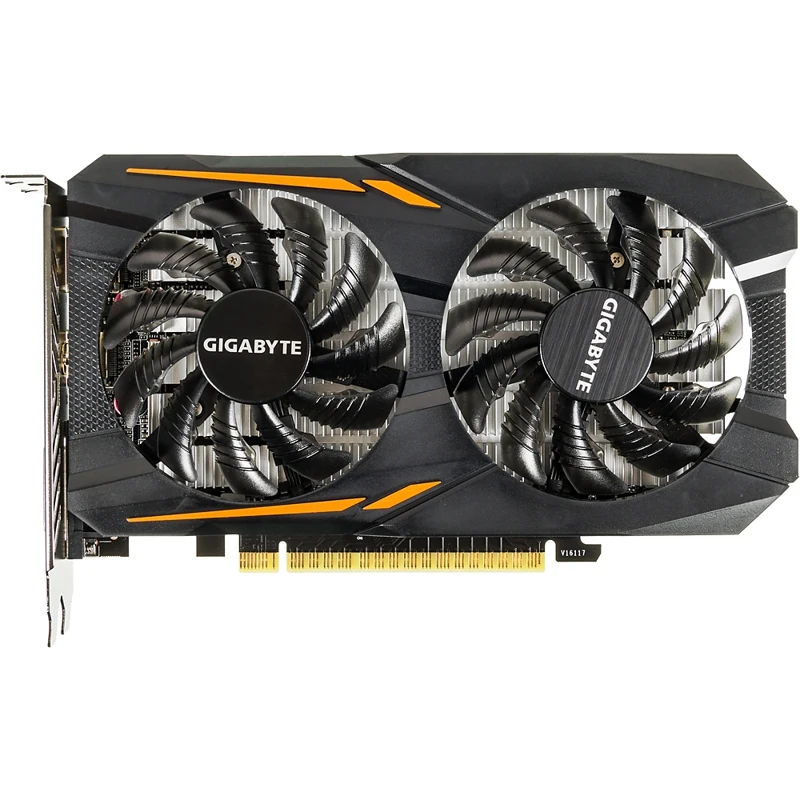 Видеокарта Gigabyte PCI E GV N1050OC 2GD NV GTX1050 2048Mb 128b GDDR5 1379/7008 DVIx1/HDMIx1/DPx1/HD|Видеокарты| |
