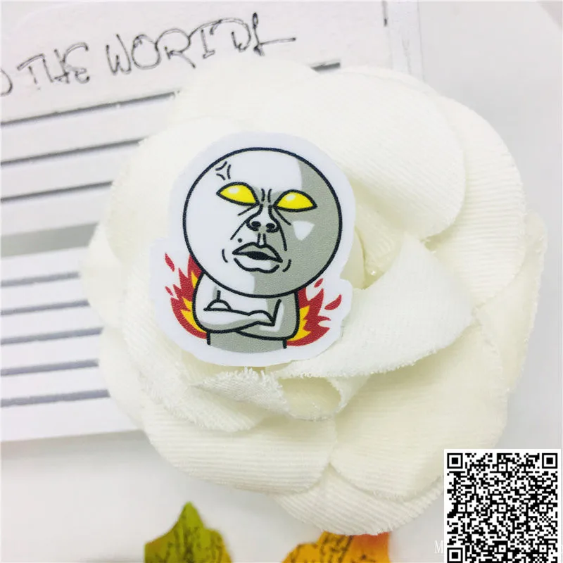 40 шт. милые озорные наклейки с круглой головой s для стайлинга автомобиля