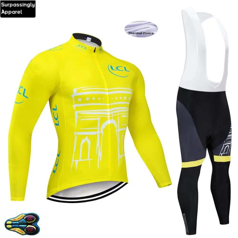 2019 желтая командная Зимняя Термальная флисовая велосипедная майка велосипедные