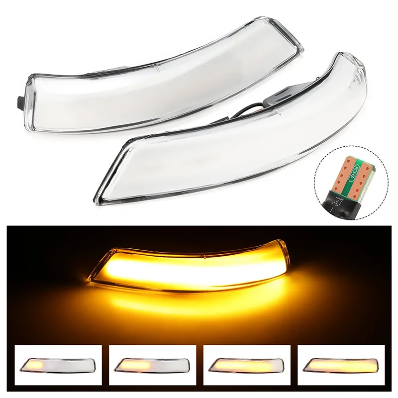 Светодиодный динамический поворотник для Ford указатель бокового крыла зеркала