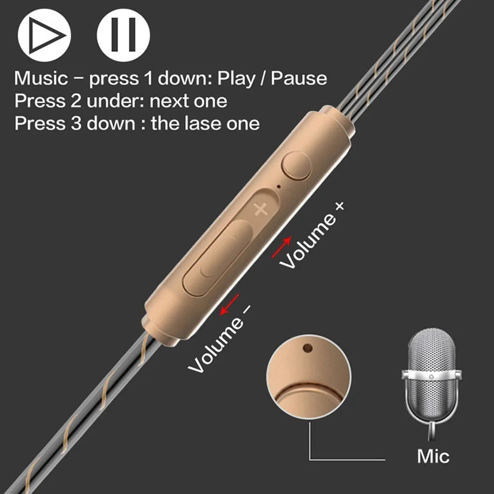 Стереонаушники-вкладыши с Hi-Fi монитором и микрофоном 3 5 мм | Электроника