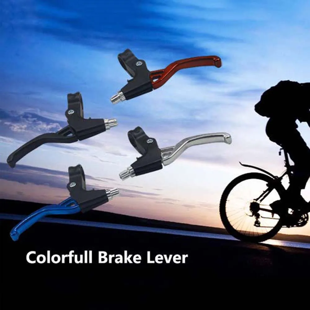 

1 пара легкий Велосипедный тормозной рычаг ручки горный велосипед MTB велосипедные тормозные рычаги 2 пальца рычаг ручки Аксессуары для вело...