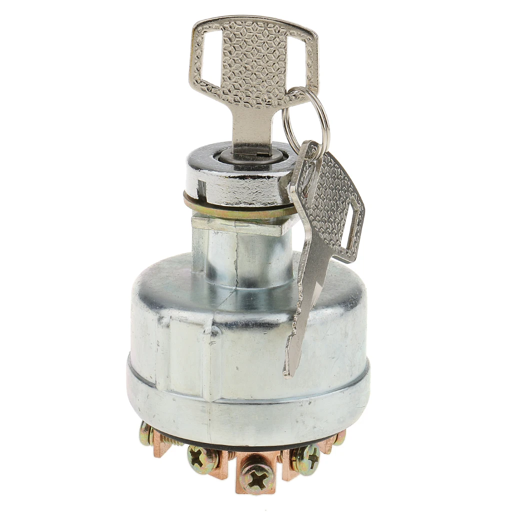 Universal 6 Terminal Ignition Lock Cylinder with 2 Keys for Forklift Car Bus | Автомобили и мотоциклы