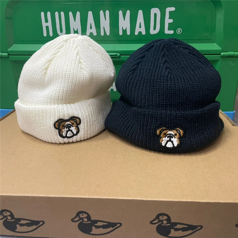 

2021FW Embroidery HUMAN MADE Beanies Hat Caps Men Women 1:1 Top Version Fashion Casual Skateboard
