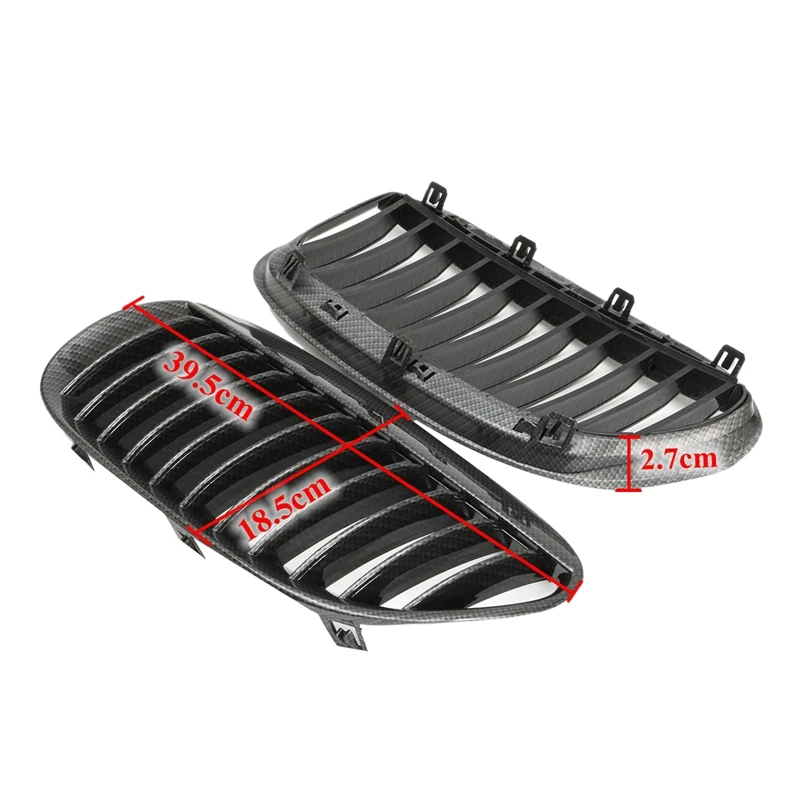 1 пара Карбон передняя решетка радиатора для бампера гриль BMW 2 двери E63 E64 6 серии