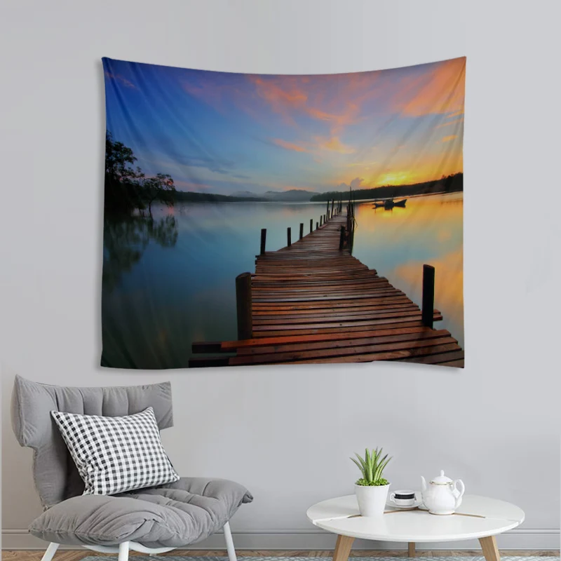 

Natural LandscapeTapestry Wall Hanging Cloth Bed Spread Beach Towel Table Cloth Yoga Mat House Decoration Living Room Decoration
