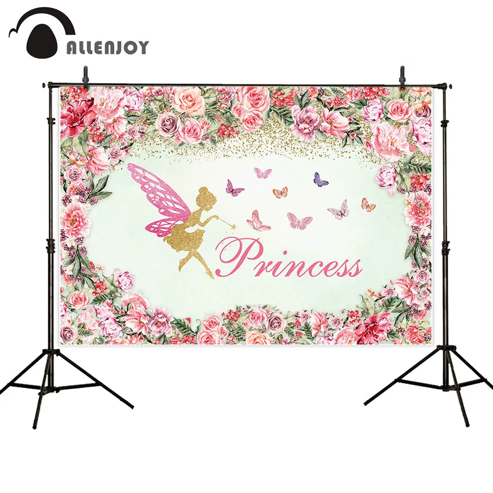 Фон для фотосъемки Allenjoy с изображением венка цветов Феи детей детского дня