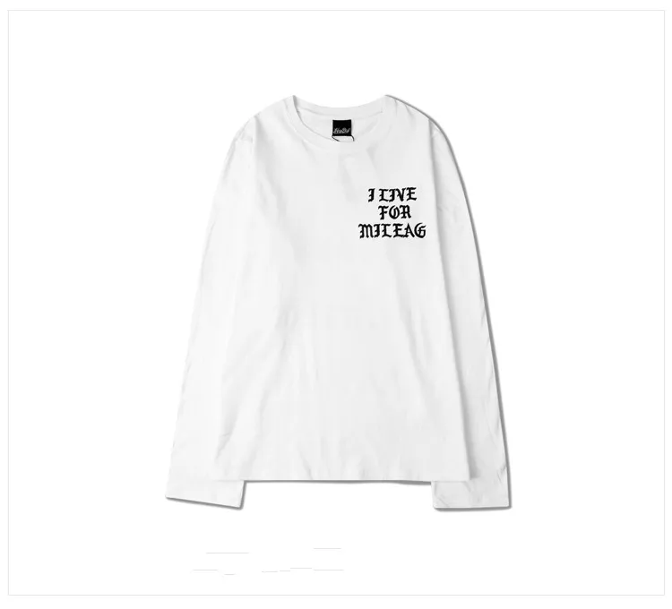 Ulzzang корейский стиль High Street бренд Kanye Кокосовая футболка с длинным рукавом буквенный принт пара оверсайз S~ 3XL