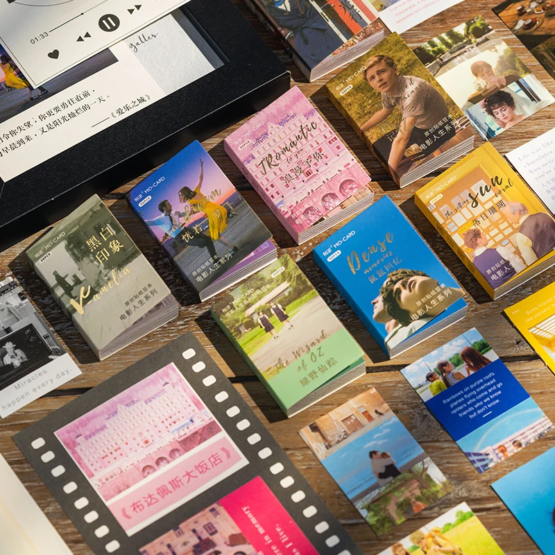 

Retro Literary Movie Fragments Paper sticker book DIY diary Journal decoration label sticker album scrapbooking Film Stickers