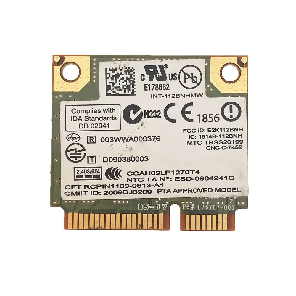Free shipping Wireless-N Intel 1000 112BNHMW Half Mini PCI-E 300Mbps 802.11b/g/n Wireless Card | Компьютеры и офис