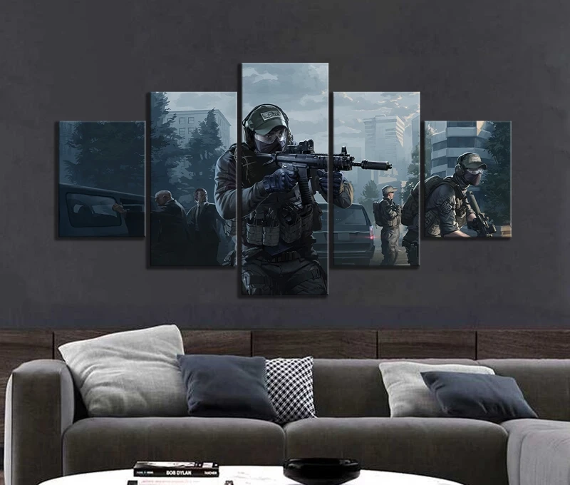 

5 шт., новинка, модный, офисный, домашний настенный постер, игра для стрельбы, контракт, войны, живопись, оптовая продажа
