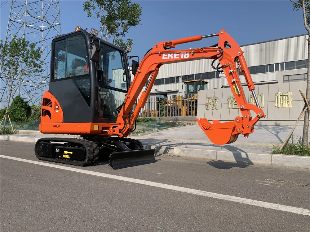 

Chinese Famous Everun Brand Hot Sale ERE18 1.8Ton Crawler Excavator