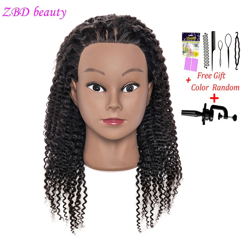 Mannequin Head For Braiding Or Bleaching Real Hair Mannequin Head  Dyeing  Practice Dummy Heads For Hairdressing Training