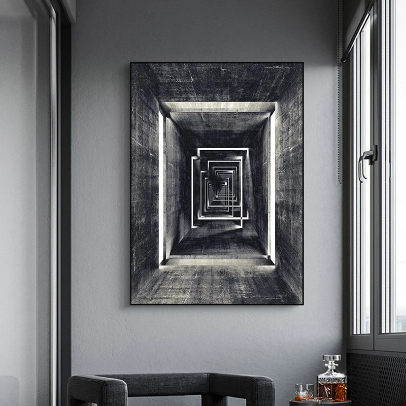 

Nordic Style Geometric Space Minimalist Decorative Paintings Posters Prints Canvas Printing Wall Pictures Living Room Home Decor