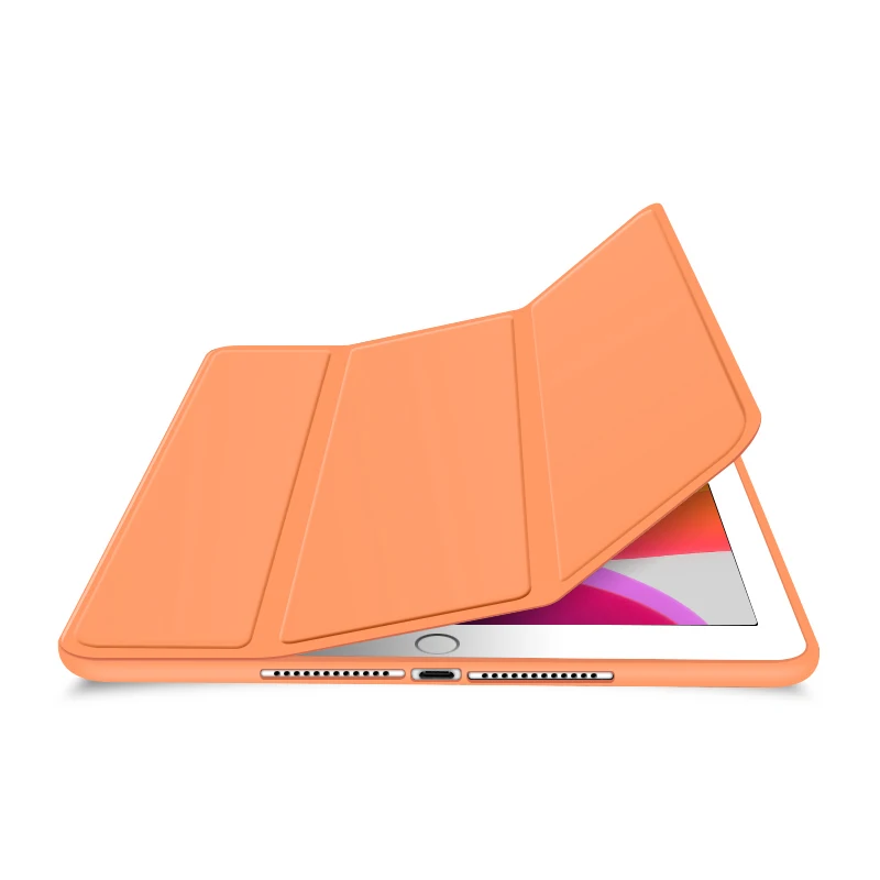 2019 для iPad10.2 дюймов 7th Gen полный кожаный чехол с карандашом держатель тонкий Tri-fold