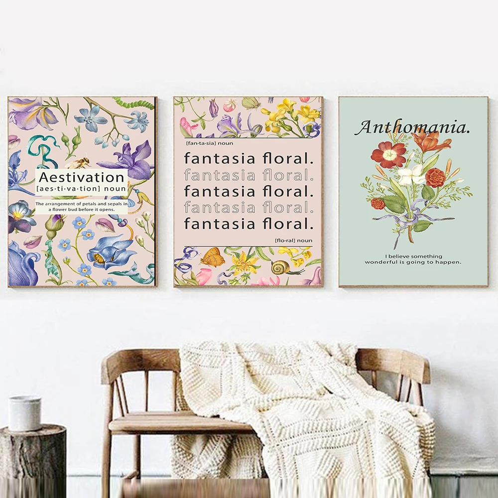 Винтажные ботанические постеры и принты на стену кухни травы лекарственные