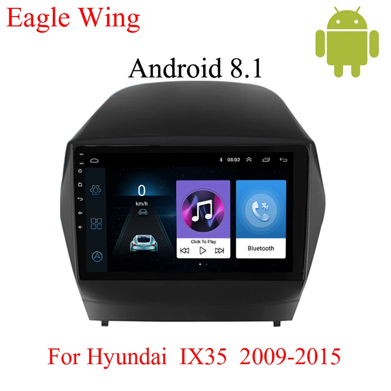 Автомобильный мультимедийный dvd плеер на Android 8 1 для Hyundai IX35 2009 2015 навигация и gps с