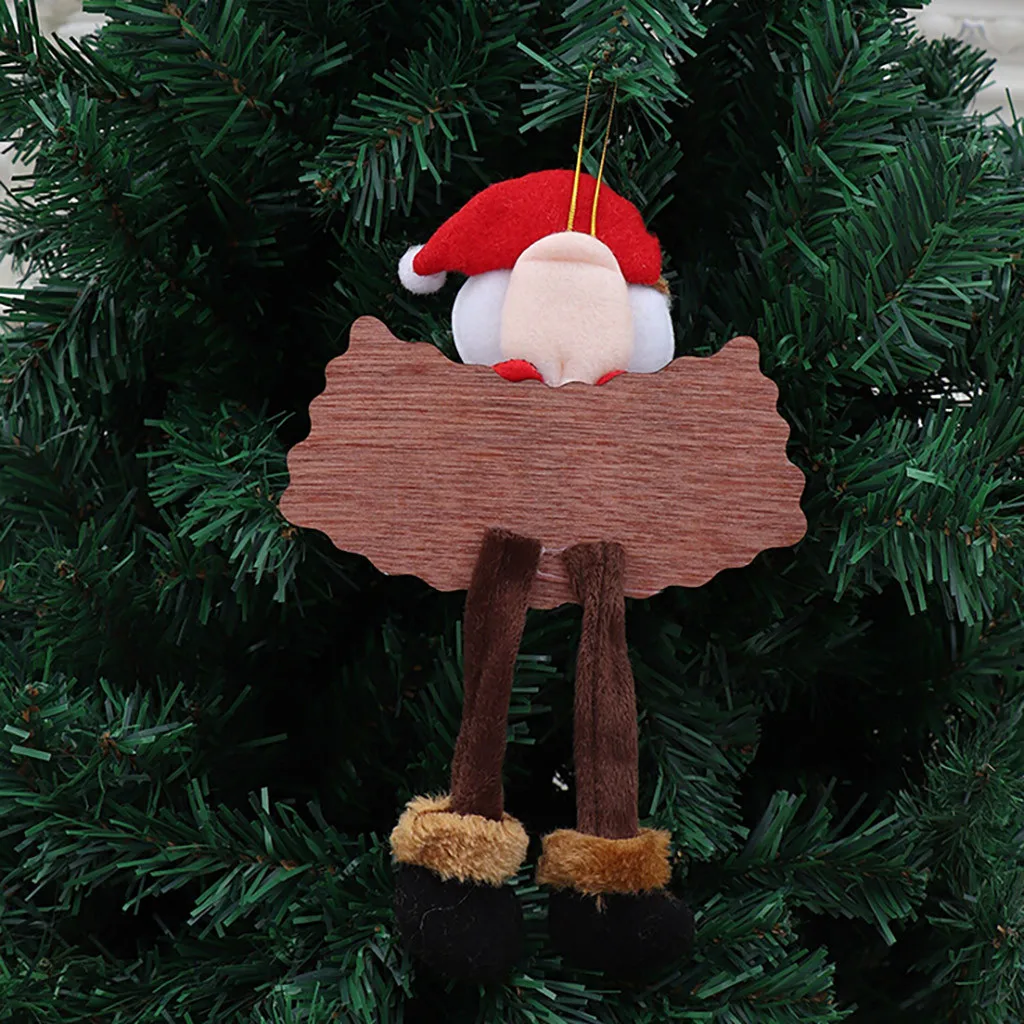 Подвески Деревянные со знаком для пожилых людей снеговик олень медведь ткань