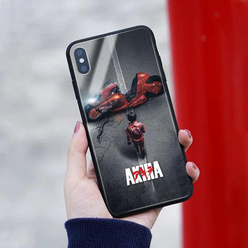 Akira 1988 Классический Аниме фильм плакат мягкий силиконовый стеклянный чехол для