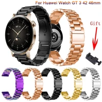 stainless steel strap for huawei watch gt3 46mm 42mm band for gt2 46mm 42mm quick release bracelet for amazfit gtr 3 pro correa