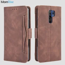 Wallet Cases For Xiaomi Redmi 9 9A 9C Case Magnetic Closure Book Flip Cover For Redmi Note 9 Pro Leather Card Holder Phone Bags
