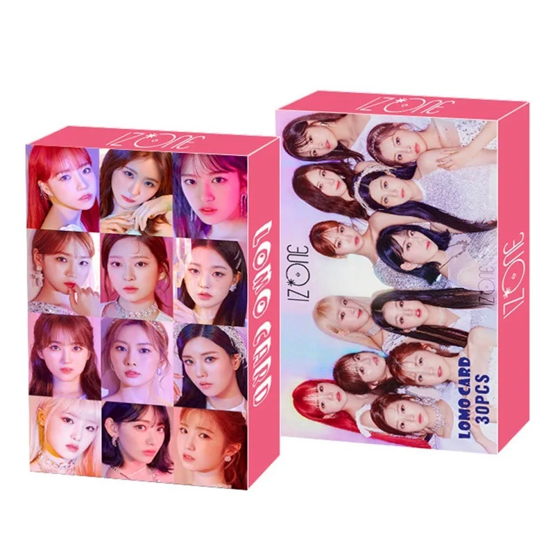 30 шт./кор. Kpop ATEEZ Astro SEVENTEEN IZONE ITZY Фотокарта Lomo Card фотографические карты Поклонники
