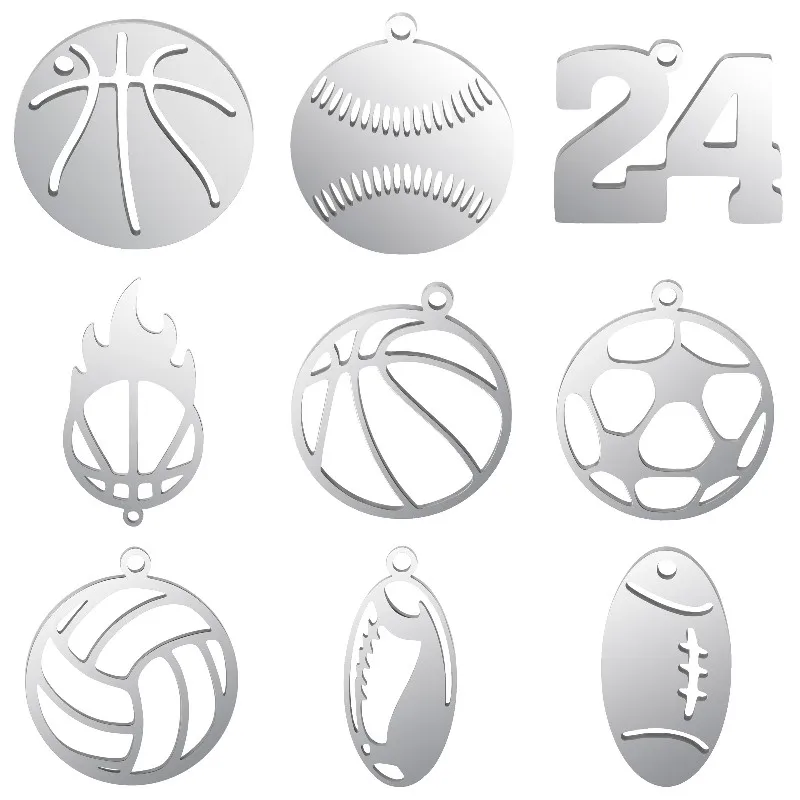 

Подвеска для ожерелья, браслета, 5 шт./лот, из нержавеющей стали