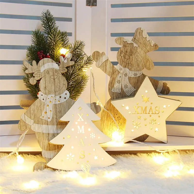 Снежинка деревянные декоративные элементы деревенская Рождественская елка