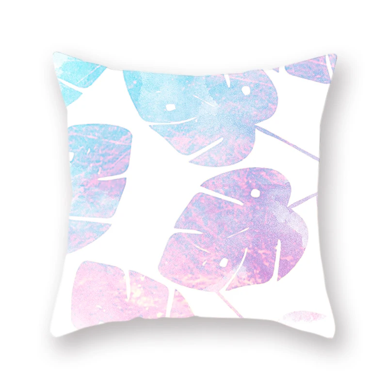 Осенний кленовый лист узор двухсторонняя наволочка с рисунком из полиэфира