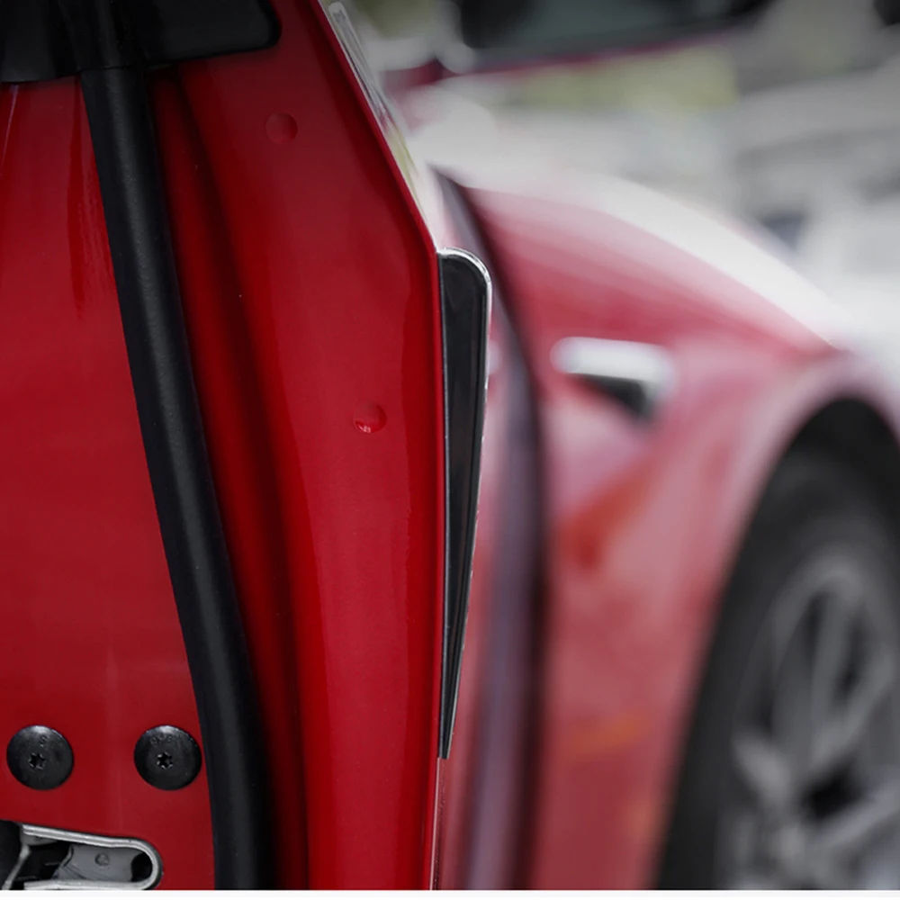 

Car door guard edge corner guard cushion decorative bumper for Tesla 3 y s x rear view mirror bumper edge corner guard cushion