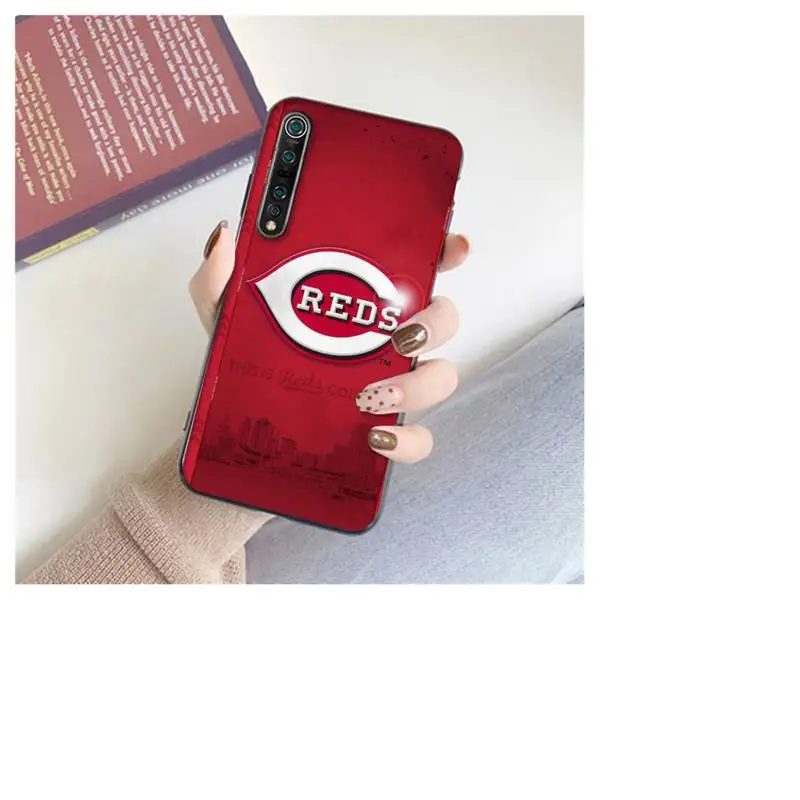 

0 Cincinnati Reds Black Soft Phone Case For Xiaomi 8 9 Se 10 10pro Note 2 3 10 MIX2 S MAX2 3 F1 5X