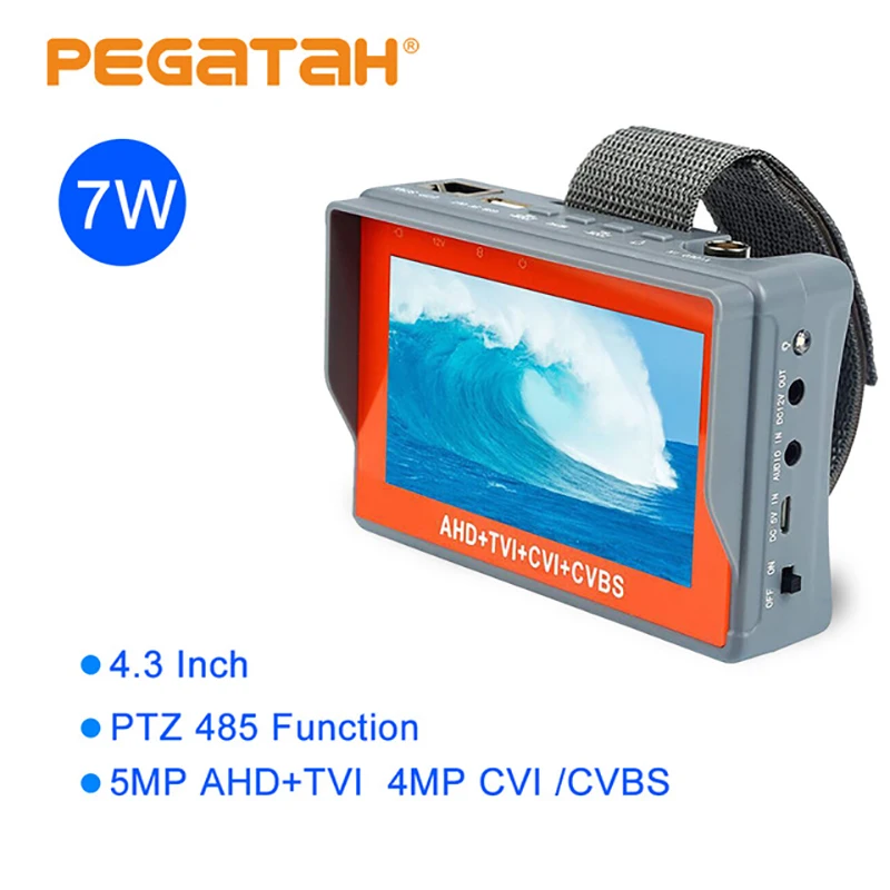PEGATAH 8MP CCTV тестер аналоговая камера Мини монитор TVI CVI 1080P Портативный AHD Поддержка