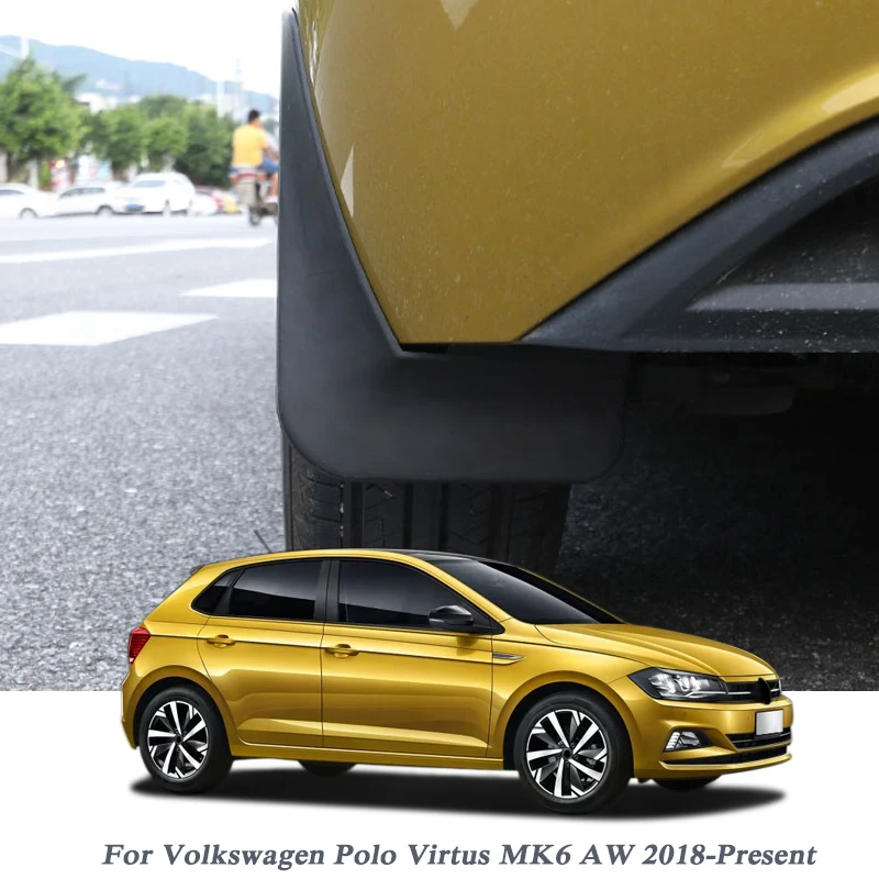 Стайлинг автомобиля ABS Брызговики для брызговик Volkswagen Polo Virtus MK6 AW 2018 настоящее