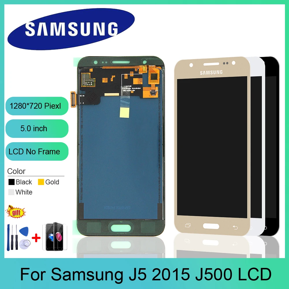 J500 LCD для Samsung Galaxy J5 j500 2015 J500F Регулируемая подсветка J500H J500FN J500M J500Y сенсорный экран