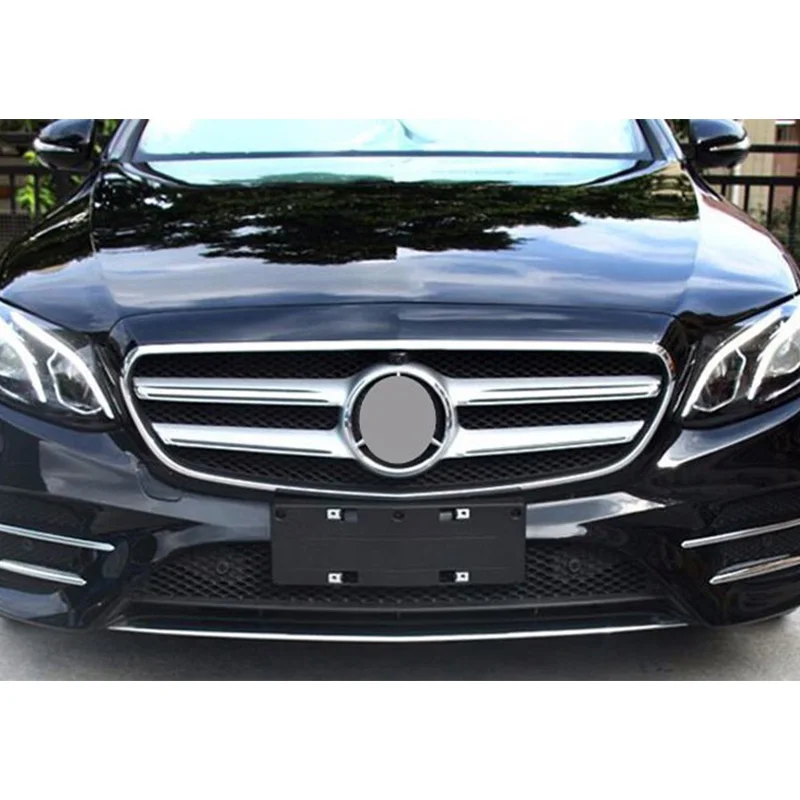 4 шт. хромированные передние противотуманные фары ABS для Mercedes Benz E Class W213 E200 E300 2016 2017