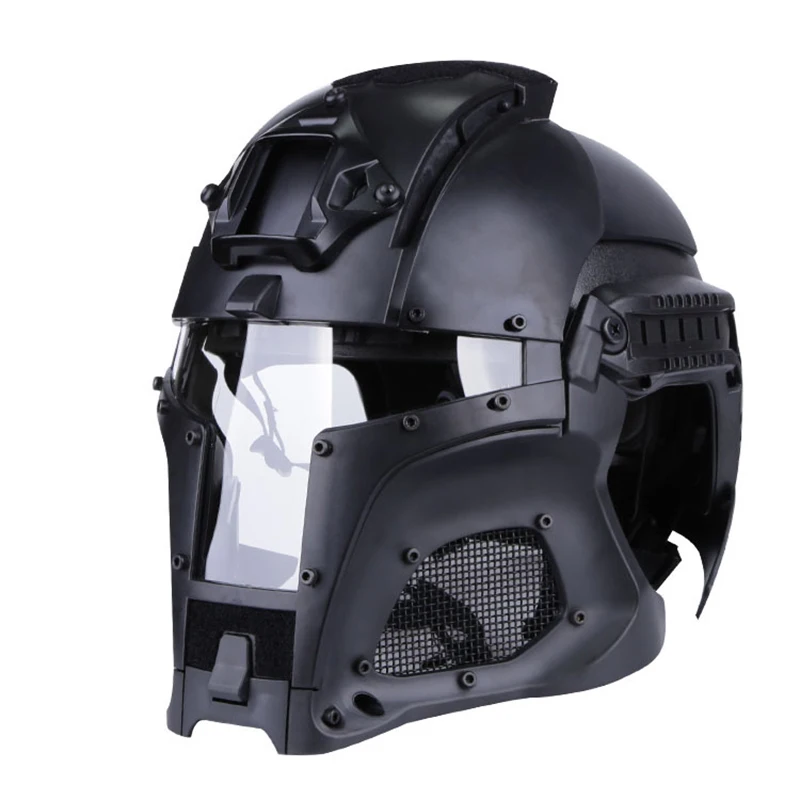 Billig Taktische Armee Kampf Helm Airsoft Paintball Voll-abgedeckt Medieval Eisen Krieger Helm Männer Schießen Jagd Militär Helme