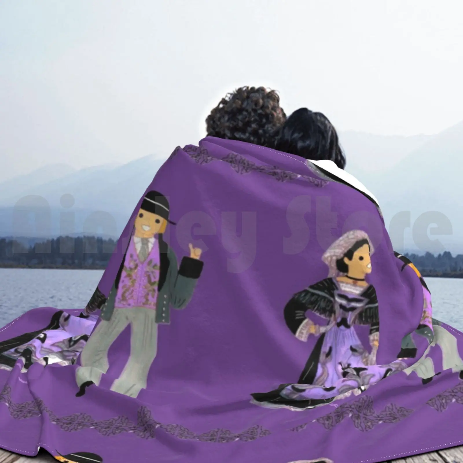 Morbihan Бретань Франция модное одеяло на заказ 3097 бретонские бреттани французские