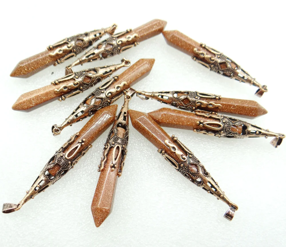 Новый продукт ювелирные изделия золотой цвет Ограненный Природный Камень