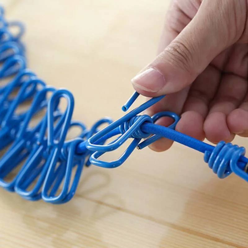 Сушилка для одежды вешалка на веревку раздвижная селфи Путешествия Портативный