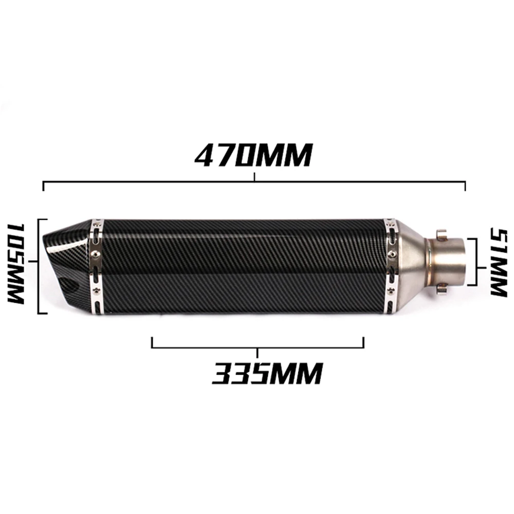 Мотоцикл Akrapovic выхлопная труба Универсальный мотоциклетный крест глушитель скутер Escape для KTM питбайк для KAWASAKI Ninja 300 R3 PCX 150