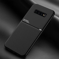 s20 fe case for samsung s 21 faith case leather texture magnetic car holder silicone covers for galaxy note 20 ultra s8plus s21